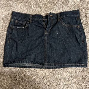 Denim mini skirt, size 8